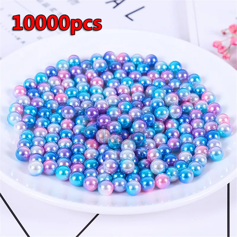 10000 шт 3 мм DIY Slime красочный жемчужный наполнитель аксессуар "частицы" бусины искусственный жемчуг пушистые украшения игрушки для детей подарок