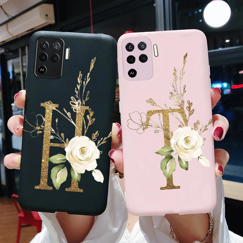 Chic & Durable Silicone Phone Case with Cute Letter Design - Shockproof Bumper