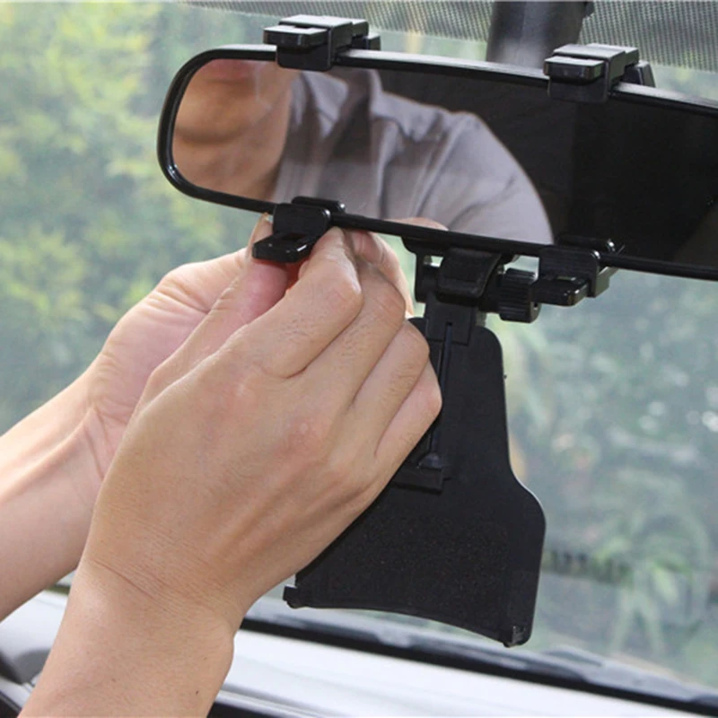 Автомобильный держатель для телефона на магните для автомобиля Зеркало заднего вида держатель для сотового телефона с креплением на 360 градусов для iPhone samsung gps подставка для смартфона Универсальный