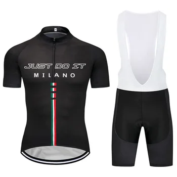 

Cycling Jersey Bib Short Set Bicycle Bike Clothing Kit Sleeve Shirt Sports Mx Team Pro Motocross Gel Pad Mountain Tight Top Coat