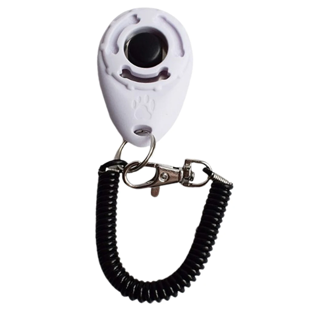 Portable Pet Dog Whistle Puppy Button Clicker Trainer Agility Aid Wrist