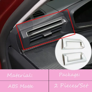 

For Peugeot 508 Allure SW GT 2019 ABS Matte Car left and right air outlet Decoration Cover trim car Accessories styling 2pcs