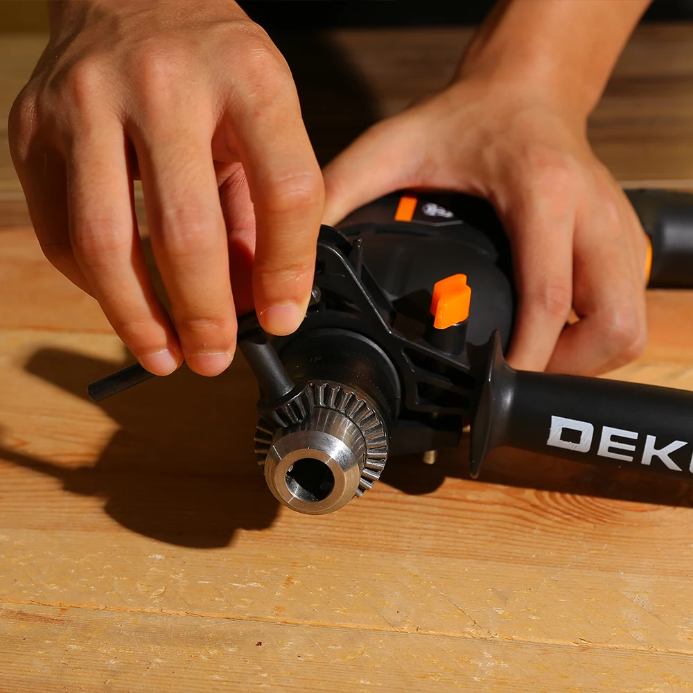 DEKO New DKIDZ Series 220V Impact Drill 2 Functions Electric Rotary Hammer Drill Screwdriver Power Tools Electric Tools