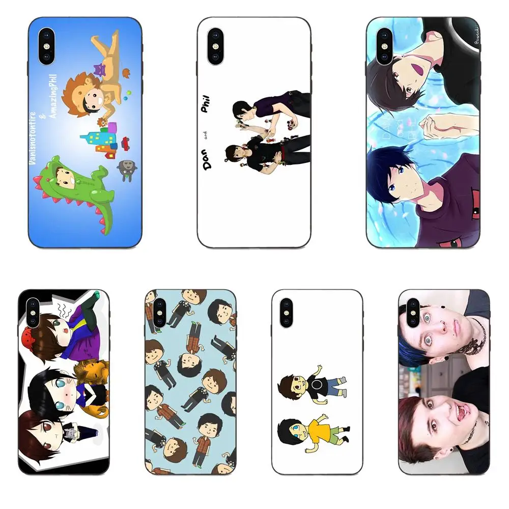 Чехол из ТПУ с аниме Дэн и Фил для Huawei nova 2 2S 3i 4 4e 5i Y3 Y5 II Y6 Y7 Y9 Lite Plus Prime Pro 2017 2018 2019 |