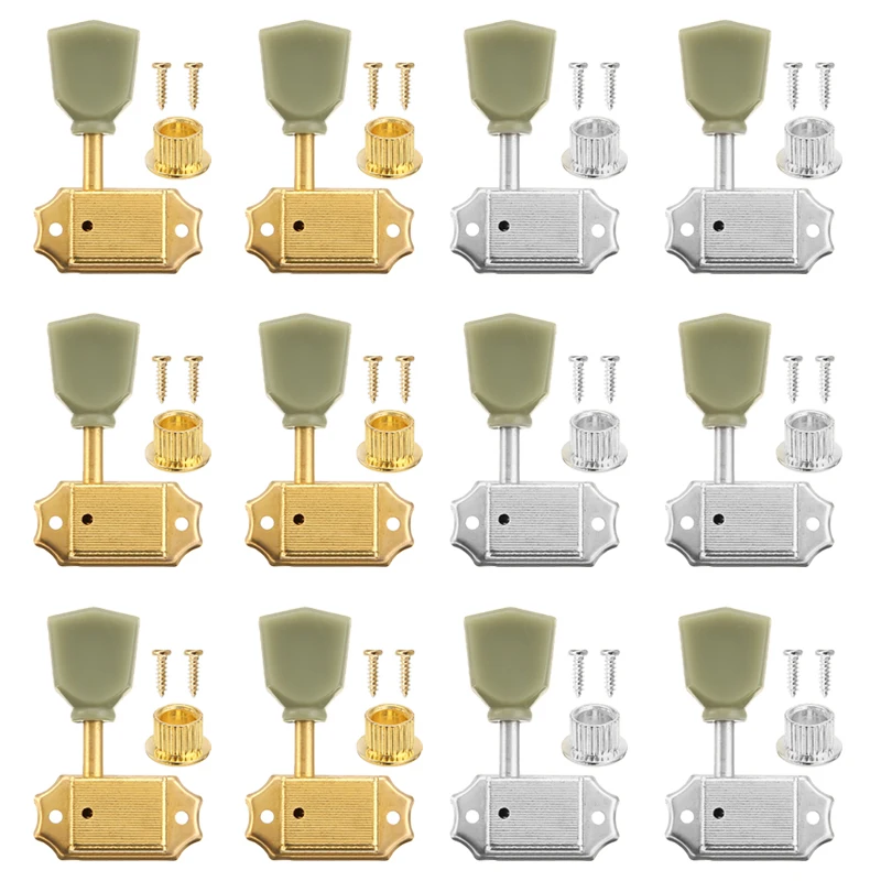 6Pcs Steel Guitar Machine Head 3Lx3R Tuners String Tuning Pegs Keys Accessories for Gibson Les Paul | Спорт и развлечения