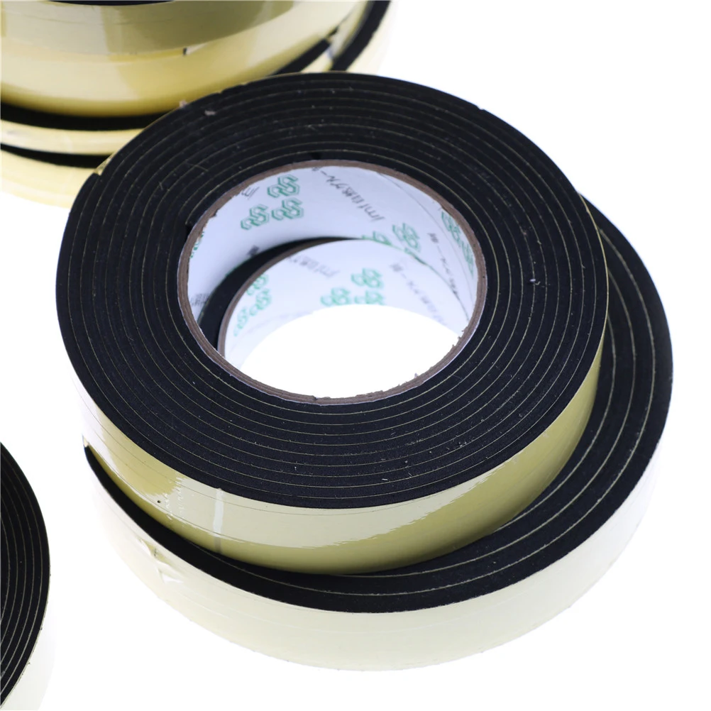Foam Self Adhesive Draught Excluder Strip Sealing Tape Adhesive Tape Rubber Weather Strip E/D/I-type3/4/5 Meter Window Door