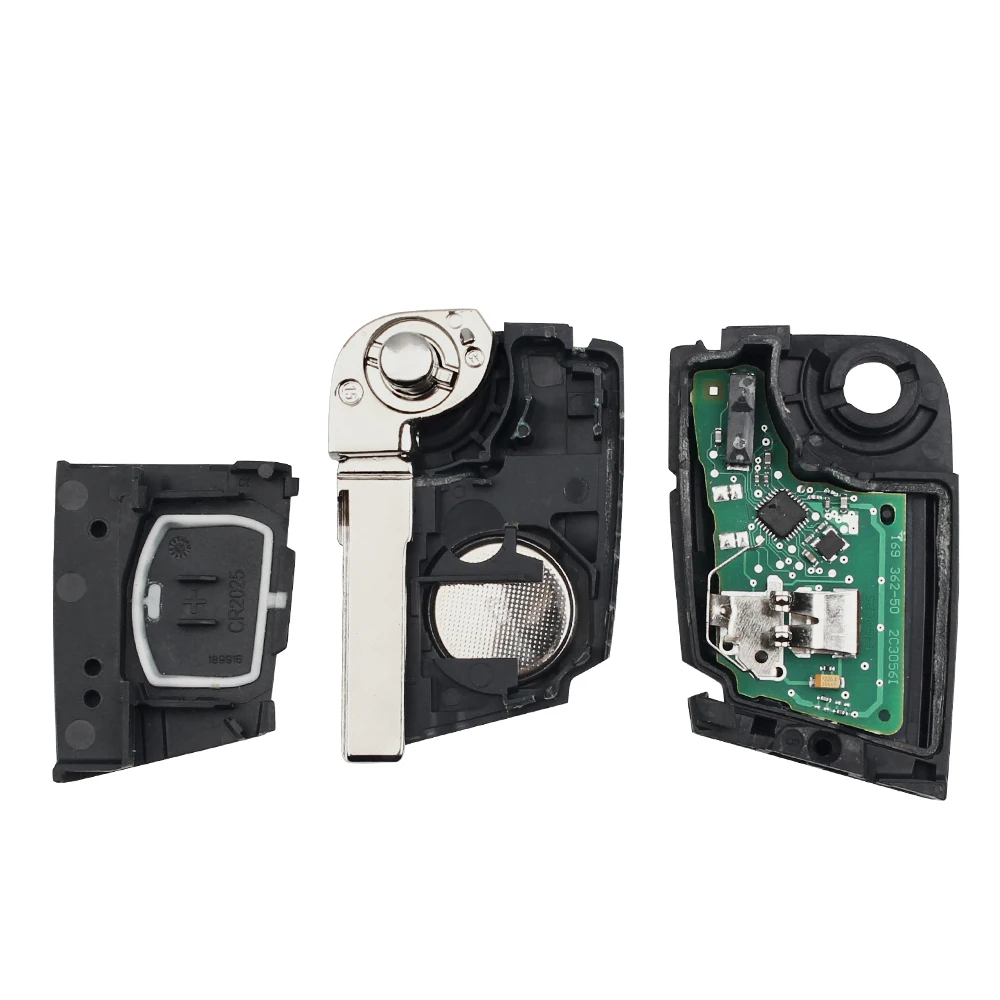 KEYYOU SMART FLIP REMOTE CAR KEY FOR VW SKODA MQB VII GOLF MK7 2017 TOURAN POLO TIGUAN HALF 5G6959752AB 434MHZ WITH ID48 CHIP