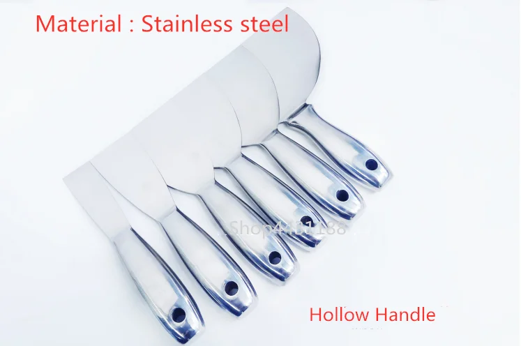 4cm Stainless Steel Hollow Handle Putty Knife Paint Tool Plaster Filling Spatula Scraper Hand Tool For Wall Decoration 2
