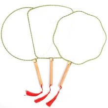 Eventail de groupe blanc peint à la main pour enfants, matériel de bricolage, jouets artisanaux