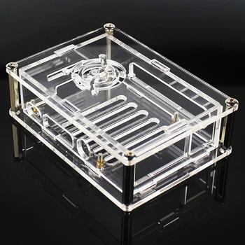 

Raspberry Pi 4 Clear Case Transparent Acrylic Box Protective Enclosure Shell + Cooling Fan for Raspberry Pi 4 Model B