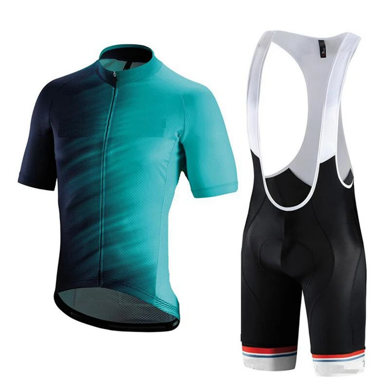 BLACK CYCLING COLLECTION REFLECT SHORT SLEEVE JERSEY SUIT bib shorts MTB set SL RBX ropa ciclismo hombre TEAM CYCLE JERSEY - Цвет: 5