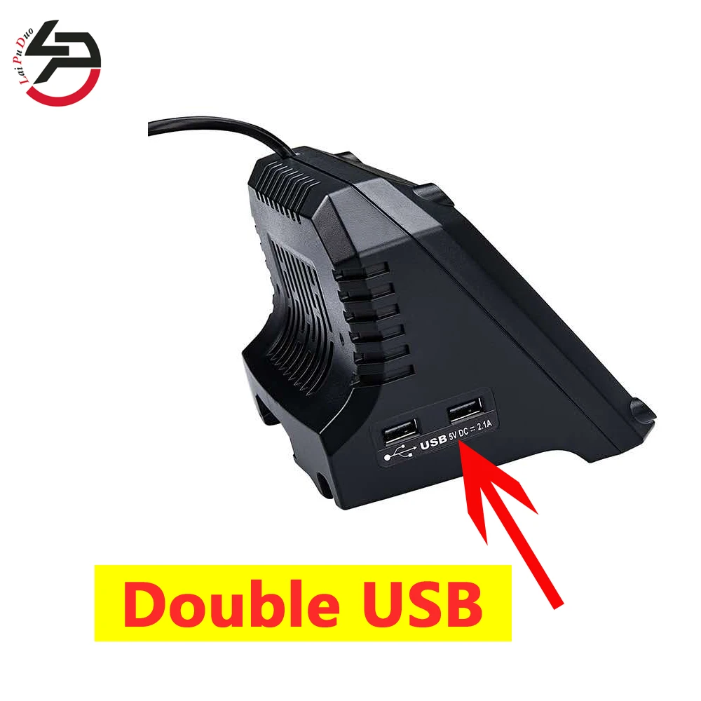 With Double USB For Black & Decker Li-ion battery charger 40V MAX Battery  hight quality For Black & Decker 40V battery charger