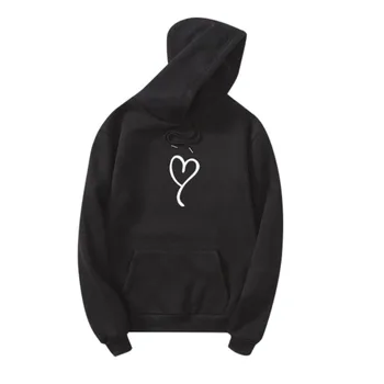 

Vrouwen En Hoody Dames Hooded Liefde Gedrukt Casual Pullovers Meisjes Lange Mouw En Najaar Plus Size #YL5