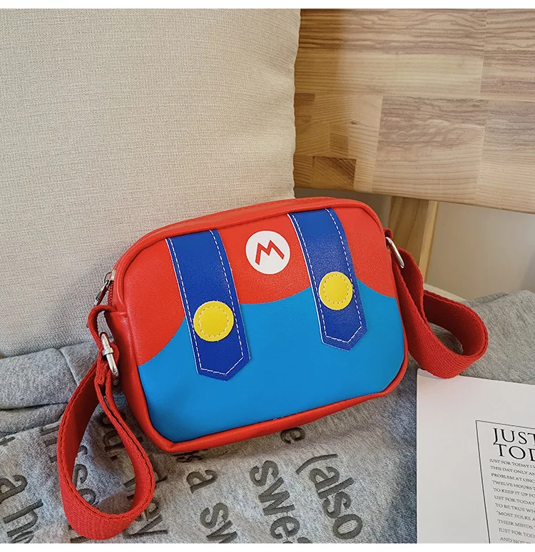 Детская сумка-мессенджер для детского сада, рюкзак из искусственной кожи, креативная Холщовая Сумка Super Mario, Детские кошельки для монет, подарок для мальчиков и девочек, Новинка