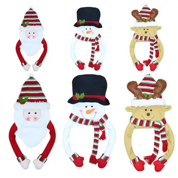 

Christmas Tree Toppers with Hand DIY Lovely Non-Woven Cartoon Ornament Snowman Tree Topper Christmas Tree Decoration