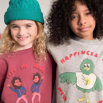 

kids Sweatshirt TAO 2020 fall fashion Letter round neck pullover Sweater Plus velvet Sweatshirt baby boy clothes