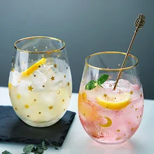 Милая Корейская креативная стеклянная чашка, высокая емкость, 550 мл, прозрачная чашка для воды, простая, Elefantes De Cristal, товары для кухни MM60BLB