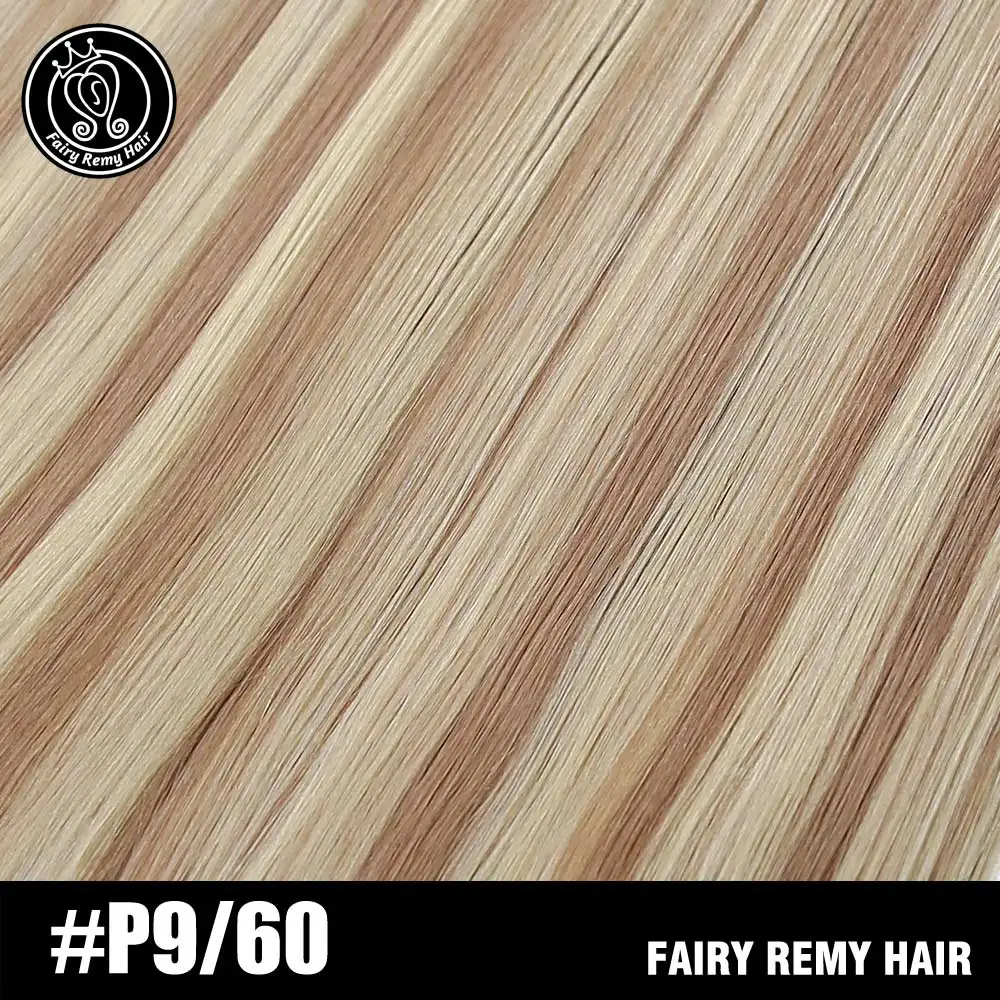 Сказочные волосы remy, 2,0 г/шт., 22 дюйма, натуральные человеческие волосы для наращивания на ленте, пепельный блонд, европейские волосы remy для наращивания, 40 г/ПАК - Цвет: P9-60