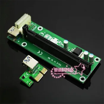 

PCI-E 1X to 16X extension cable PCIE USB3.0 dedicated adapter card graphics card extension adapter cable