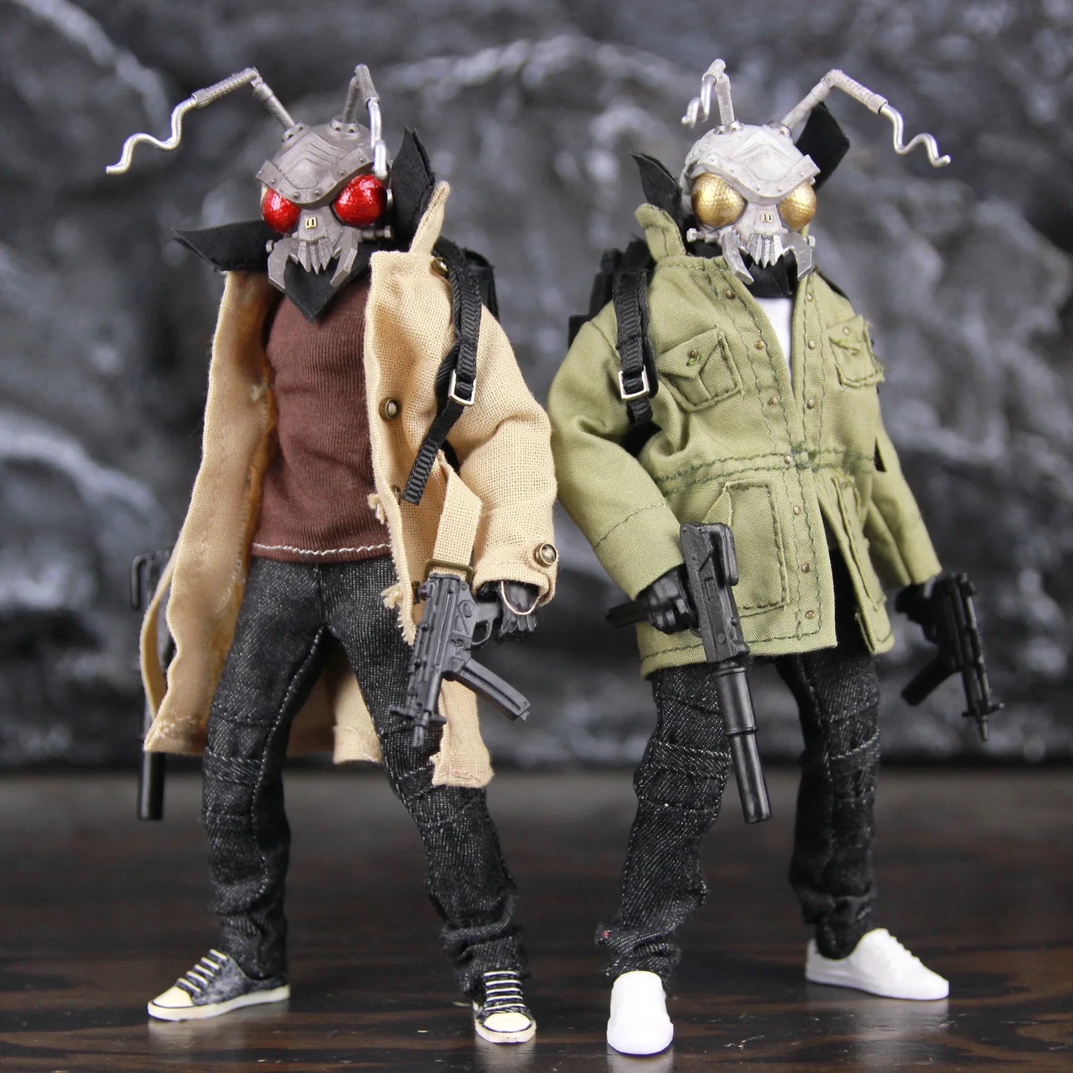 Agente Ant Killer Cyberpunk Ai Meccanica Assassin 6 "Action Figure Bianco Scuro Meccanico Formiche Vestiti 1/12 1:12 One:12 Giocattoli Bambola