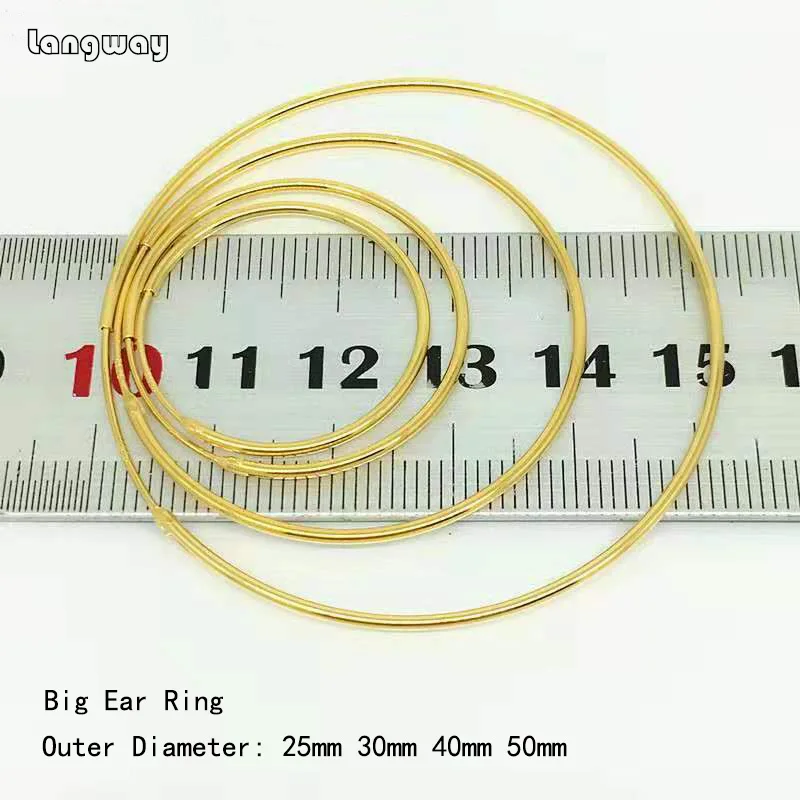 Простые золотые/Золотые Большие серьги-кольца для женщин, 925 пробы, серебряные круглые большие серьги, кольца, ювелирные изделия