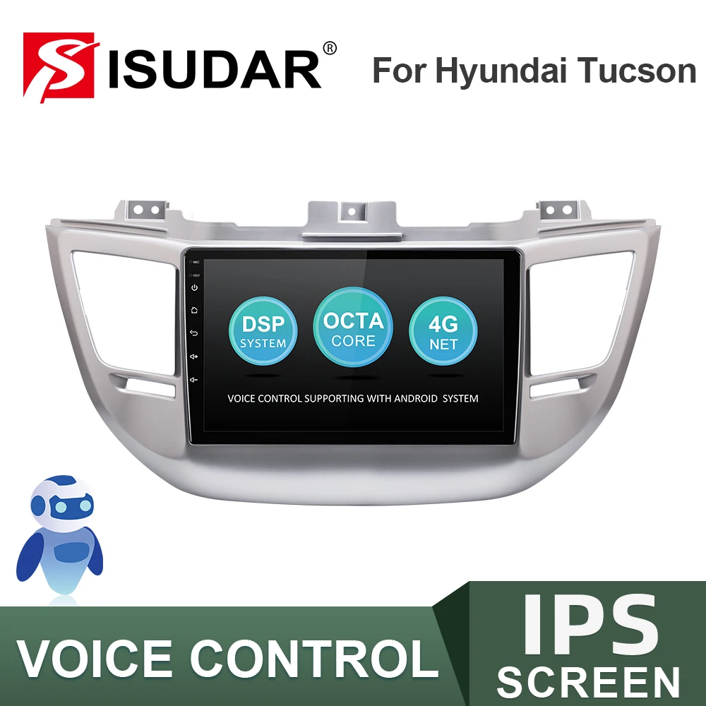 Автомагнитола ISUDAR V57S для Hyundai/Tucson 3 2015 2018 Android мультимедийная система GPS DVR AHD камера