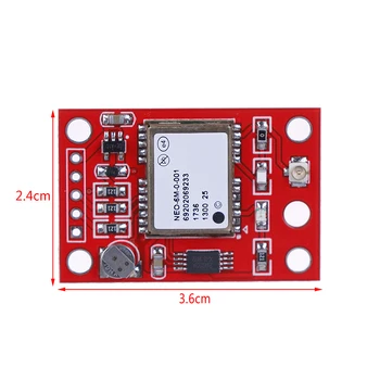 

1Pc New Hot GY-NEO6MV2 NEO-6M Gps Module NEO6MV2 Board Red 3.6*2.4cm