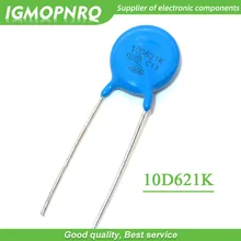 10 шт. 621K пьезорезистор 10D621K 620V Варистор резистор