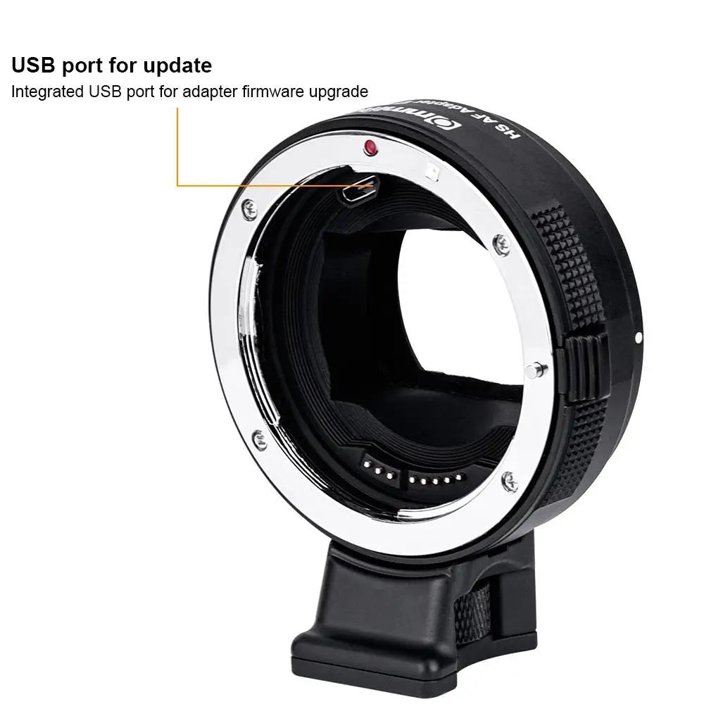 Yiwa Commlite CM-EF-E HS Автофокус Объектив адаптер для Canon EF/EF-S Лен для sony E камеры