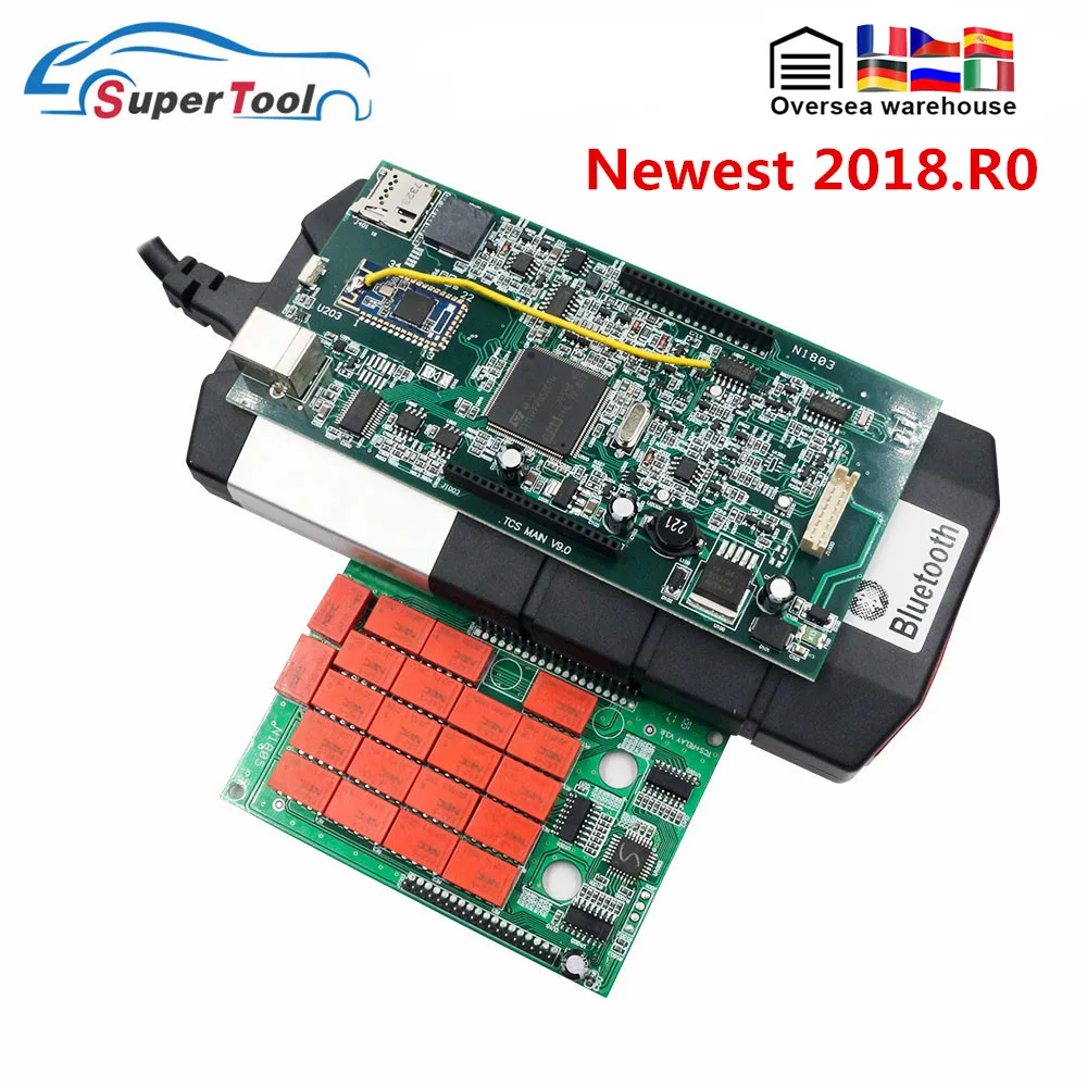 Диагностический сканер OBD2 2018.R0 2017.R3/2016.R0 с генератором ключей для TCS Multidiag Pro MVD 2017.R3