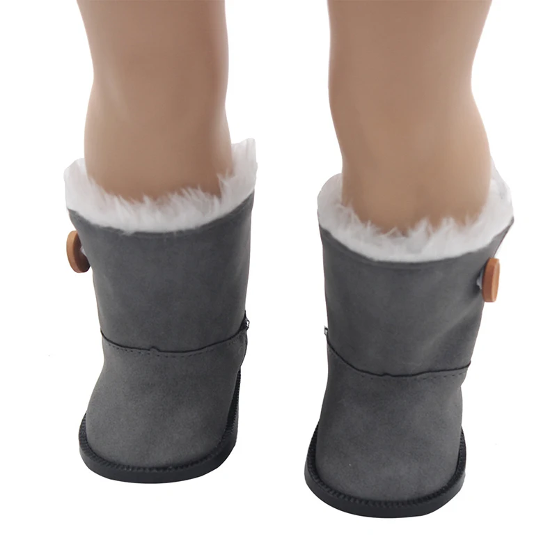 43 см Высота девочки куклы зимние сапоги обувь тапочки для 18 дюймов Кукла новорожденная кукла зимний фестиваль обувь аксессуары для игрушечной куклы
