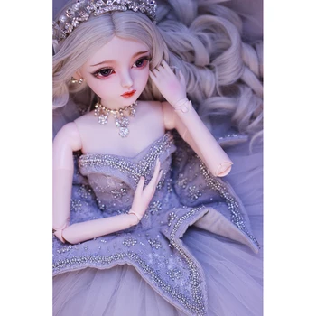 

60cm 1/3 BJD Dolls Mechanical Joints Wedding Dress Doll Set - Cinderella ( Eyes + Handmade Makeup + Full Clothes As Shown)