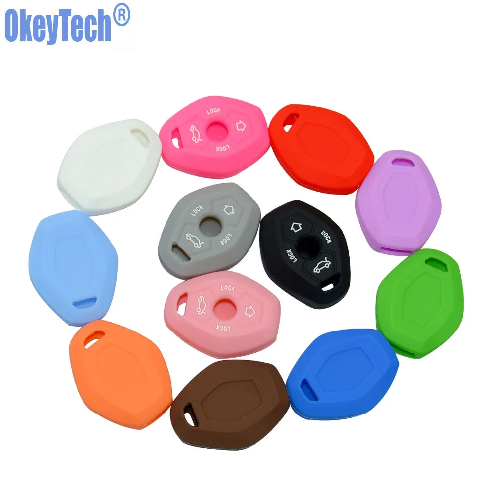 

Silicone Key Remote Case Cover Fob Set Protective Accessries Fit FOR BMW X3 X5 Z3 Z4 3 5 7 Series E38 E39 E46 E83 Free Shipping