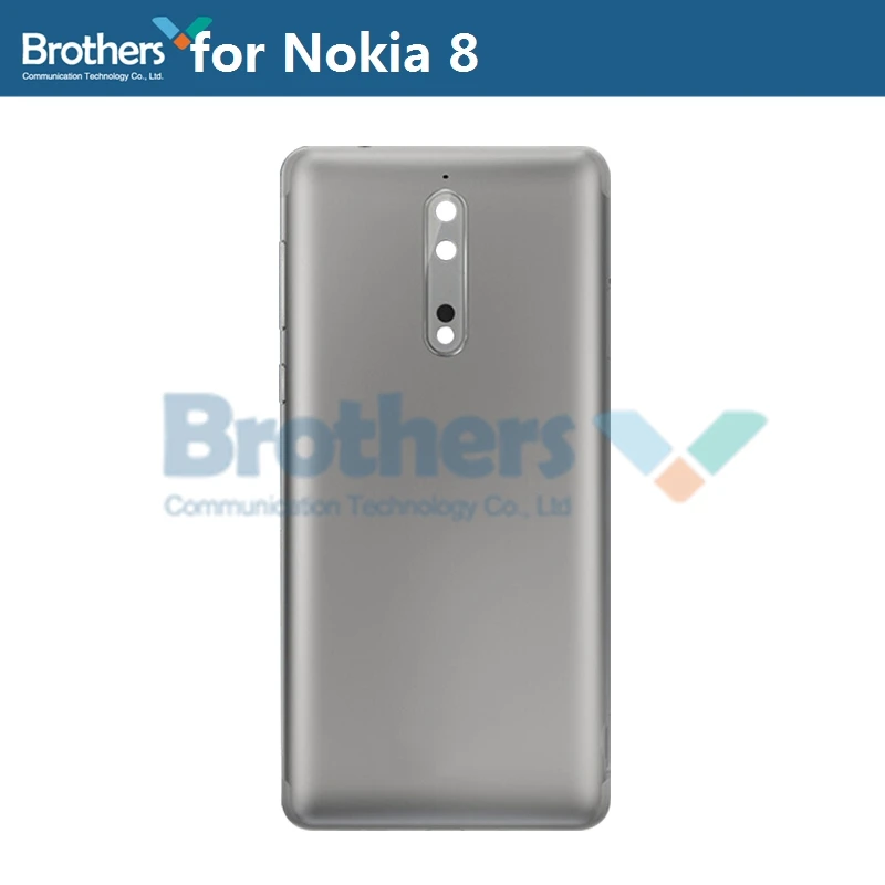 Оригинальная задняя крышка для Nokia 8 корпус батареи для Nokia8 батарейный отсек с кнопкой громкости гибкий кабель для телефона Замена