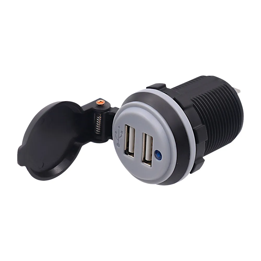 Kongyide12-24V двойной USB светодиодный разъем для зарядного устройства Напряжение Вольтметр Панель мотоцикл автомобиль 4.2A Мобильные Телефоны Планшеты автомобильные аксессуары#71