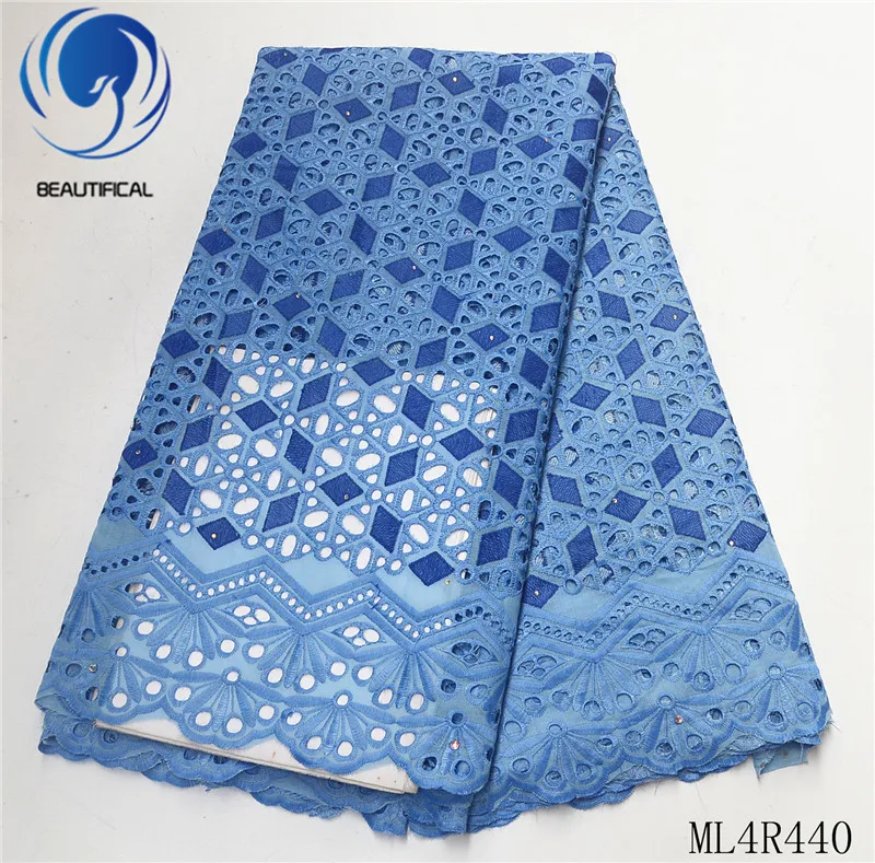 

BEAUTIFICAL voile fabric lace 5 yards Dry Lace Fabric Voile Fabric for Sewing Tissu African Lace material ML4R440