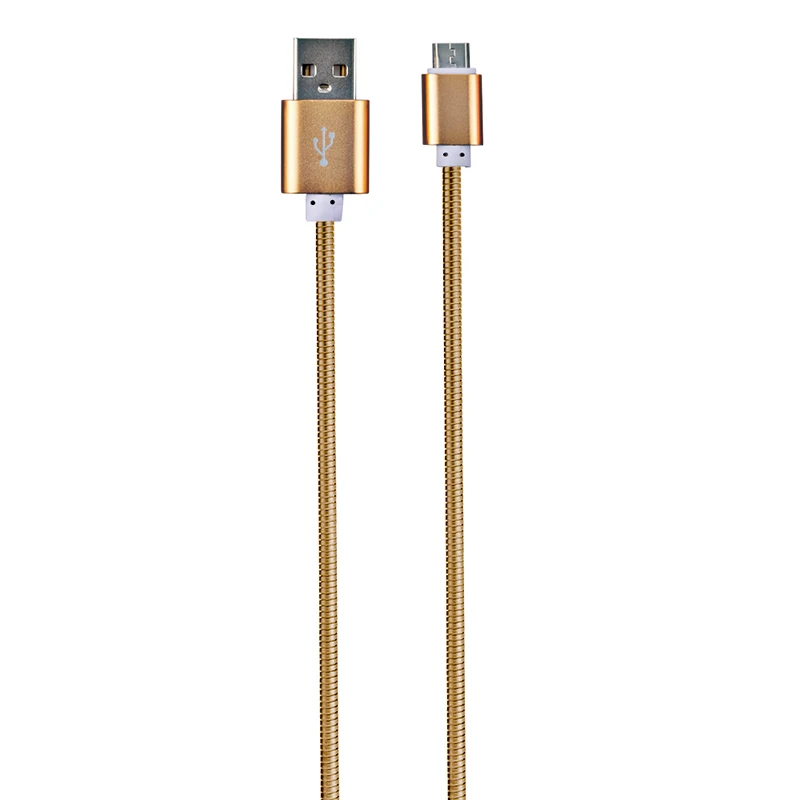100 шт. 1 м 3 фута usb type C кабель 2.4A быстрое зарядное устройство стальной мягкий пружинный шнур для телефона Samsung Galaxy S8 S9 Plus A3 A5 A7 /Note 8