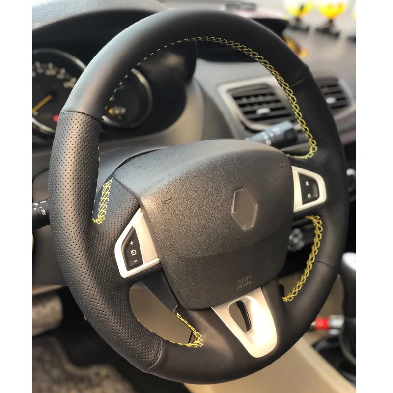 Фото Чехол на руль для Renault Megane 3 2009-2014 Scenic 2010-2015 Fluence ZE 2009-2016 №3