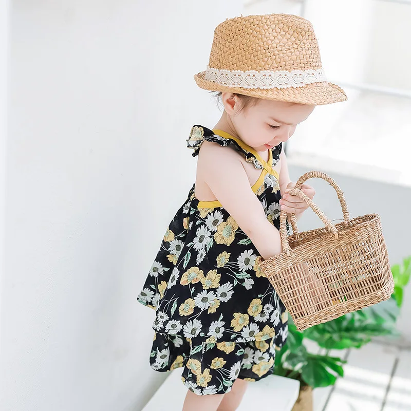 

Baby Girls Summer Wear Set 2019 New Style 1-3 Years Old Children Fashion Clothes 0 Infants 2 Floral Piece Fashion