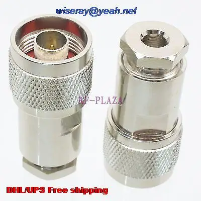 

DHL/EMS 200pcs Connector N male plug clamp RG58 RG142 LMR195 RG400 cable Straight -A3