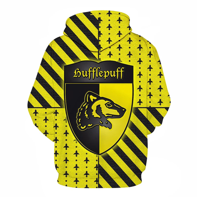 Бренд 3D Hufflepuff фильм Печатный свитер осень мужские толстовки с длинными рукавами мужской уличная Мужской пуловер Прямая поставка