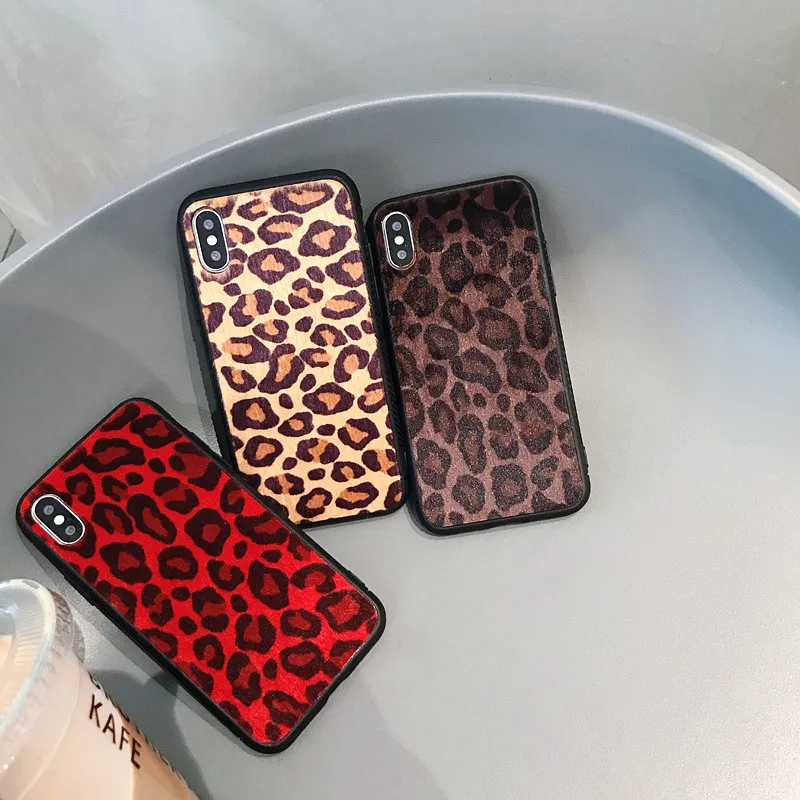 Cases For Huawei Mate 20 Lite Honor 8 Pro Play Y9 Y7 prime 2018 Nova 2 Luxury Plush Leopard Prain Back Cover Coque Fundas |