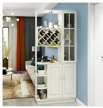 

Porch cabinet entrance partition shoe cabinet modern door hall cabinet European light luxury living room dining room screen shel