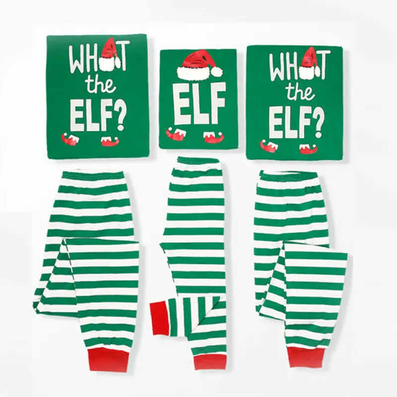Рождественский семейный пижамный комплект, Рождественская одежда, костюм для родителей и детей, домашняя пижама эльфа, одежда для сна, одинаковые Семейные комплекты для папы и мамы