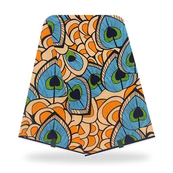 

Colorful Soft African Print Fabric Tissue Wax Original New Arrival Real African 100% Cotton Fabric Wax 6 yards Y20717-15
