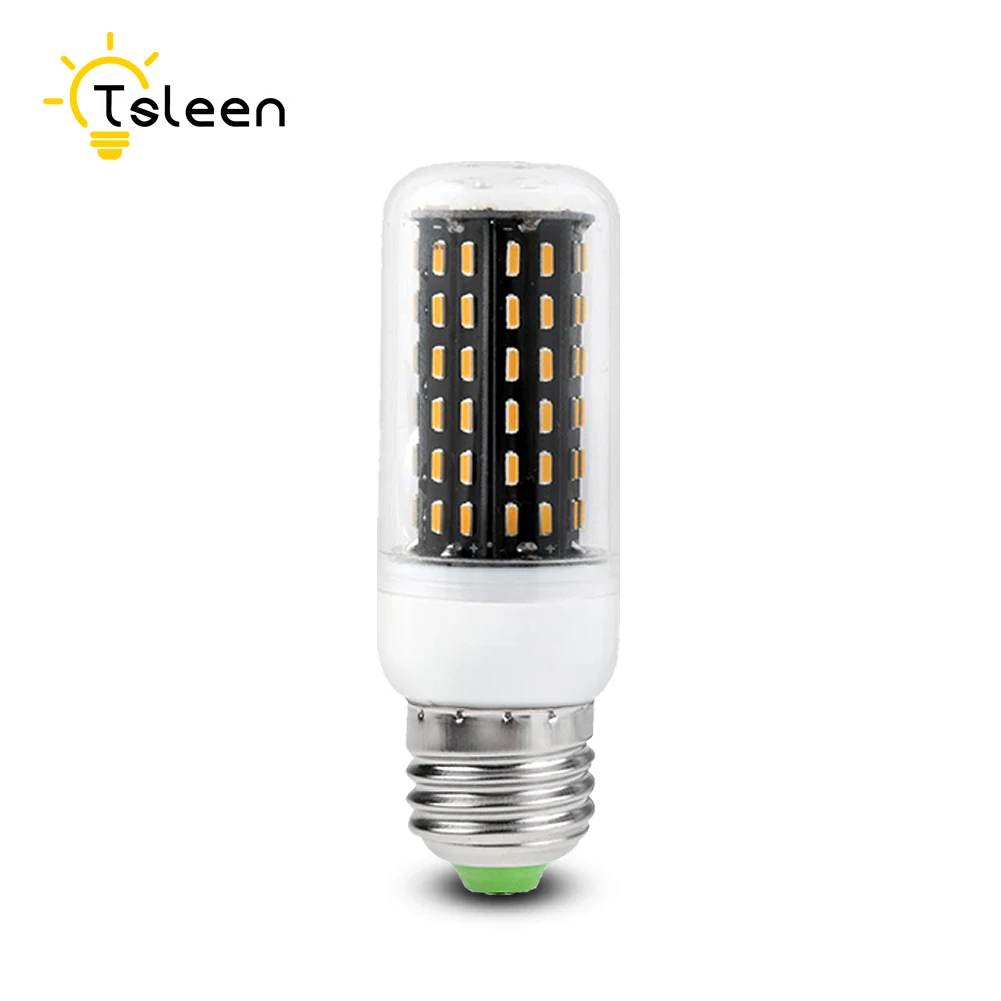 TSLEEN 5 шт. светодиодный светильник переменного тока 220V E27 E14 B22 G9 GU10 4014 светодиодный кукурузный светильник 12W 18W 25W 30W 35 Вт лампада светодиодный украшения дома светодиодный лампы - Испускаемый цвет: E27 Blub