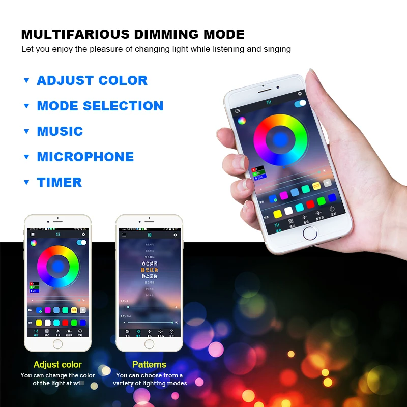 360° LED RGB Bluetooth Devil Demon Eyes with Angel Eye DRL