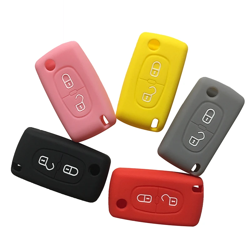 Для peugeot 3008 ключ крышка для 308 107 207 307 407 307S 607 408 чехол ключей CITROEN C2 C3 C4 C5 C6 Крышка