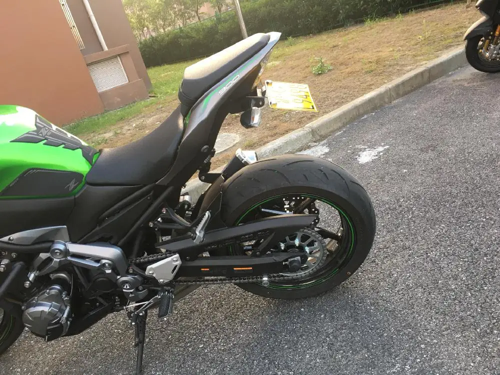 TWISTER. CK мотоциклетные номерные знаки рамка с светильник, совместимый для KAWASAKI NINJA250/400 Z900 z650