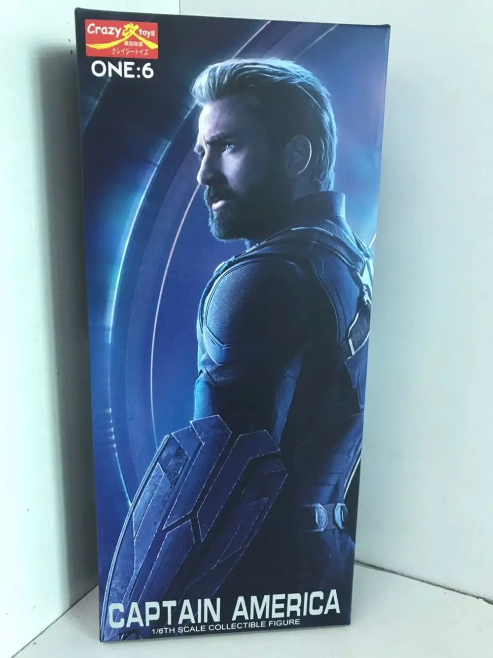 Сумасшедшие игрушки Marvel Мстители Капитан Америка 1/6 Масштаб Окрашенные 27 см ПВХ фигурка коллекционная игрушка подарок